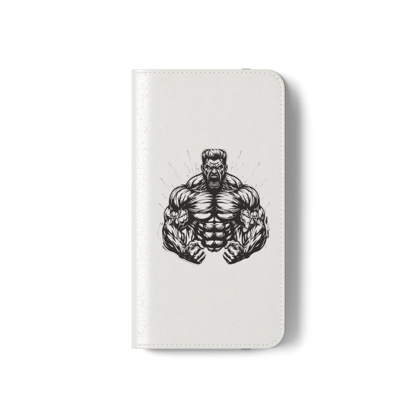 Champion's Motivational Flip Case | Inspirational Quote Phone Accessory for Fitness Enthusiasts