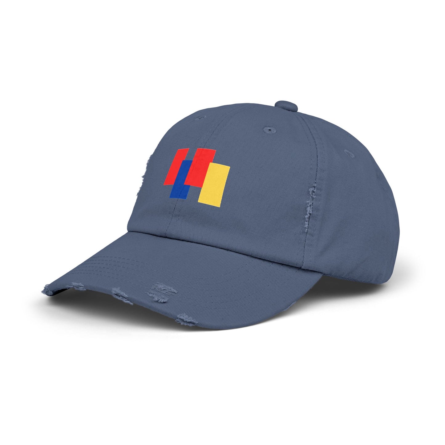 Trendy Unisex Color Block Distressed Cap - Your Go-To Summer Accessory for Casual Style