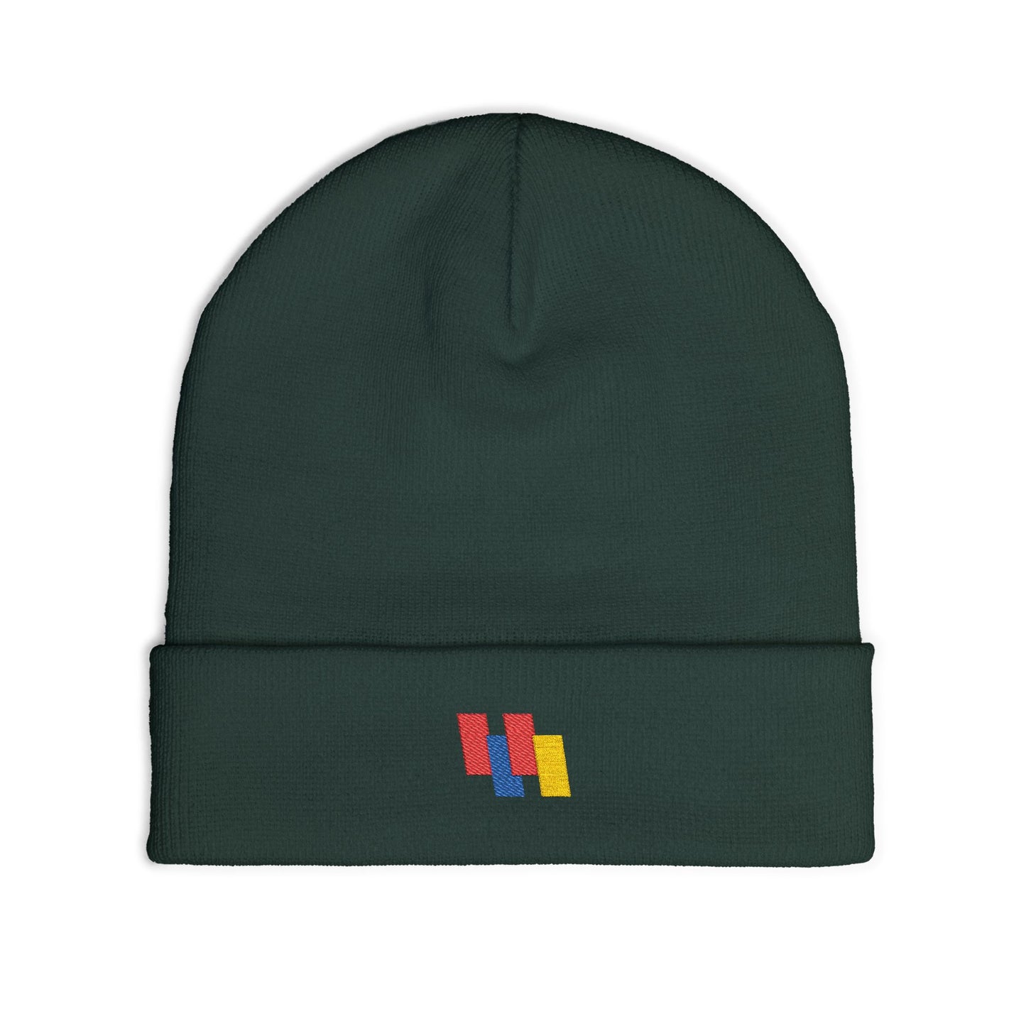 Cozy Knit Beanie - Vibrant Embroidery, Stylish Winter Hat for All, Perfect Outdoor Accessory