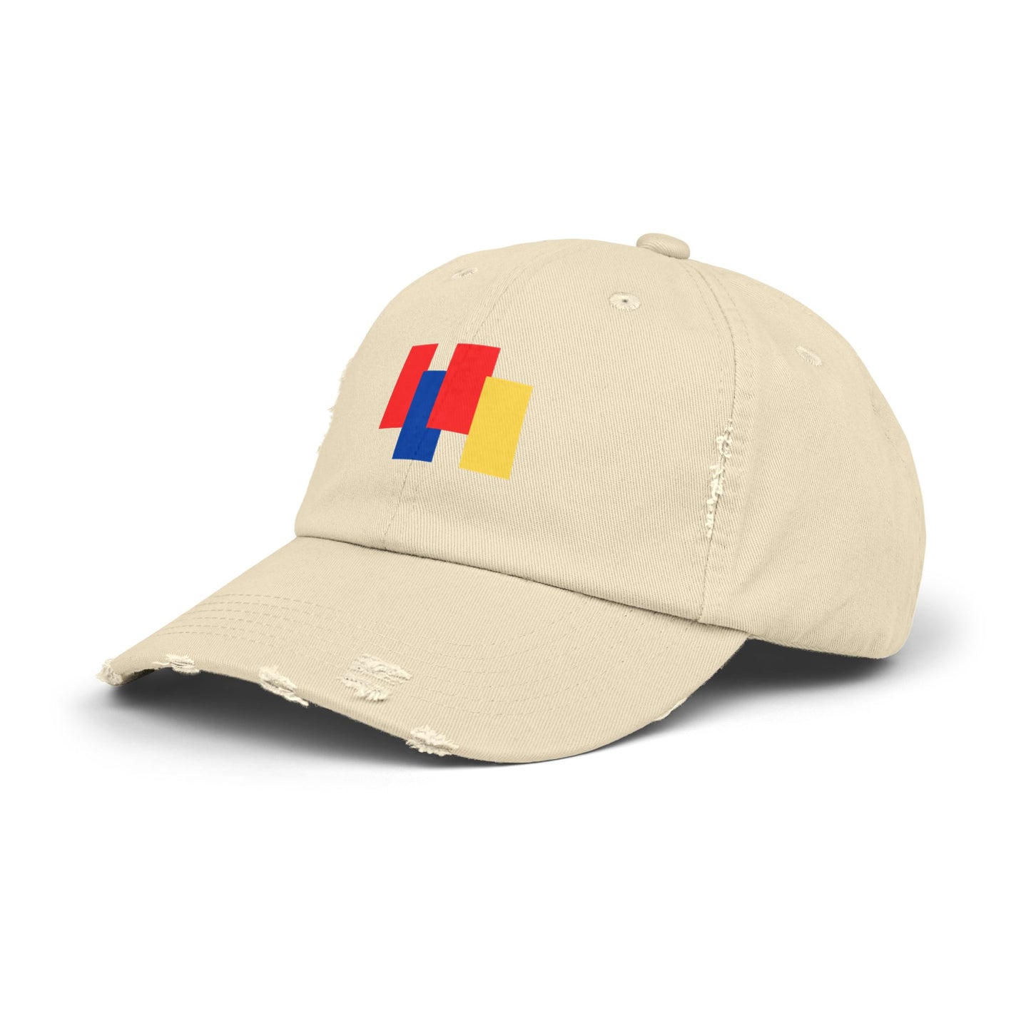 Trendy Unisex Color Block Distressed Cap - Your Go-To Summer Accessory for Casual Style