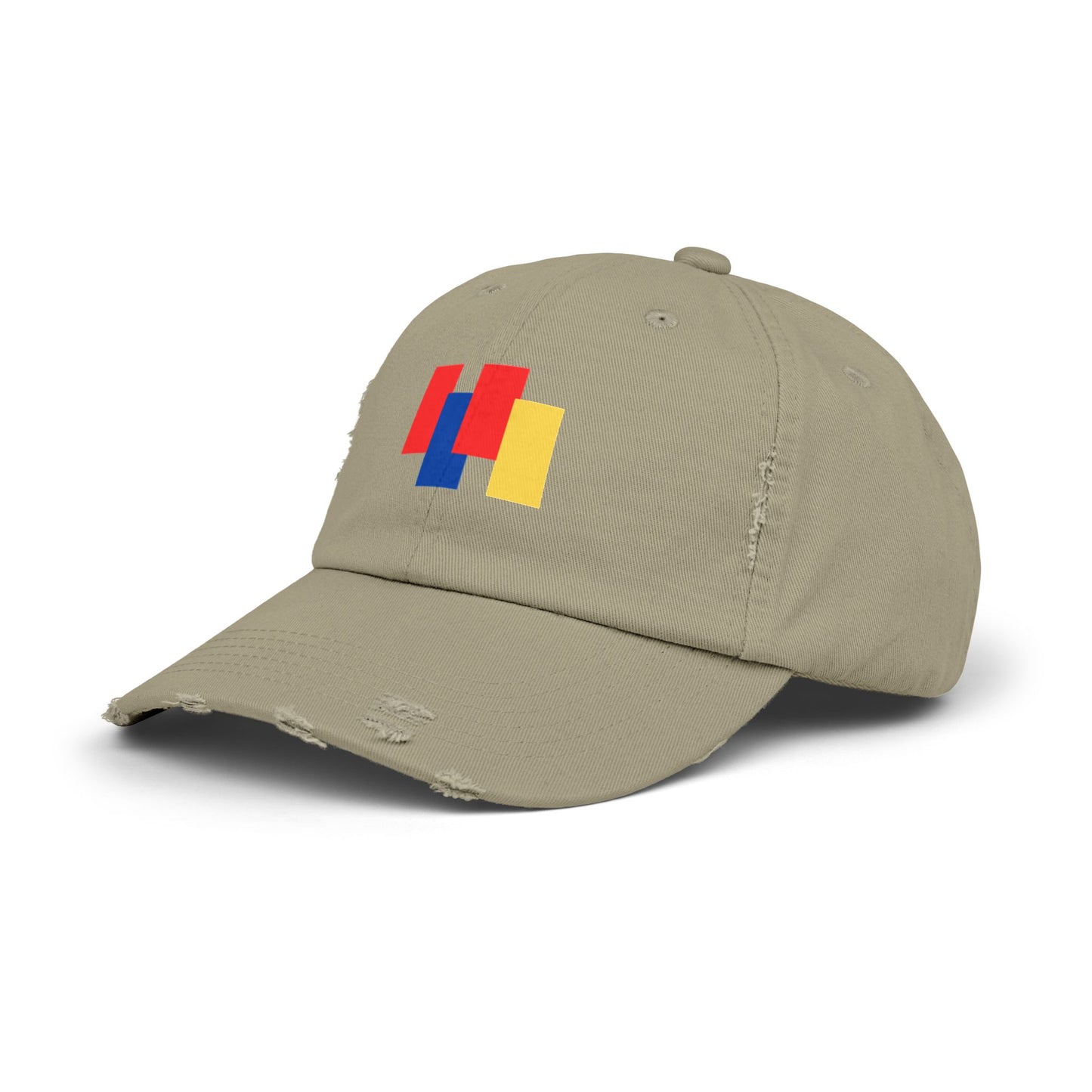 Trendy Unisex Color Block Distressed Cap - Your Go-To Summer Accessory for Casual Style
