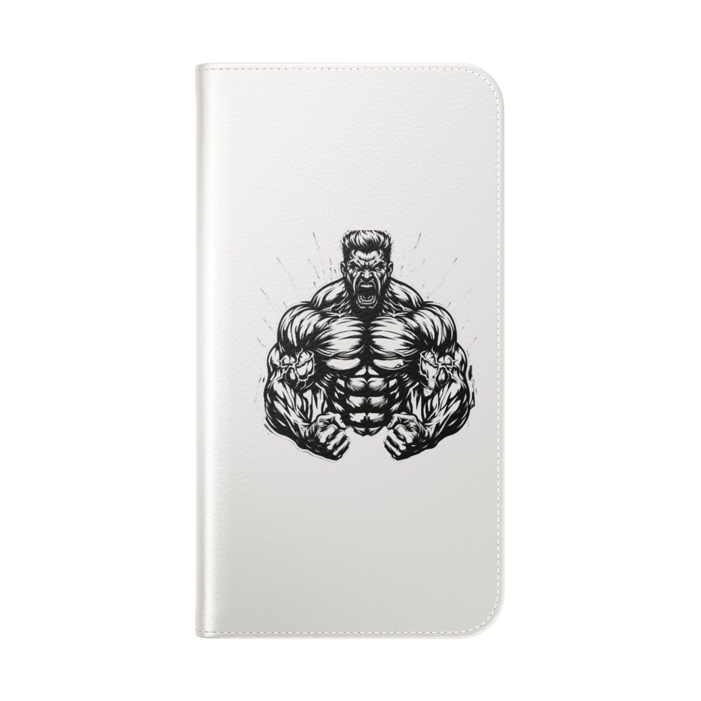 Champion's Motivational Flip Case | Inspirational Quote Phone Accessory for Fitness Enthusiasts