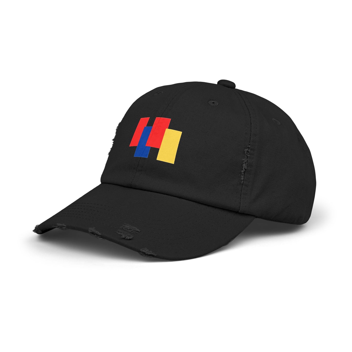 Trendy Unisex Color Block Distressed Cap - Your Go-To Summer Accessory for Casual Style