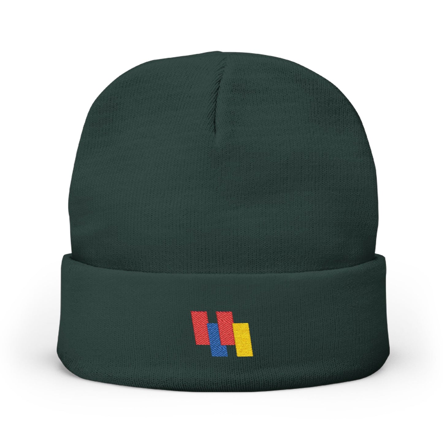 Cozy Knit Beanie - Vibrant Embroidery, Stylish Winter Hat for All, Perfect Outdoor Accessory