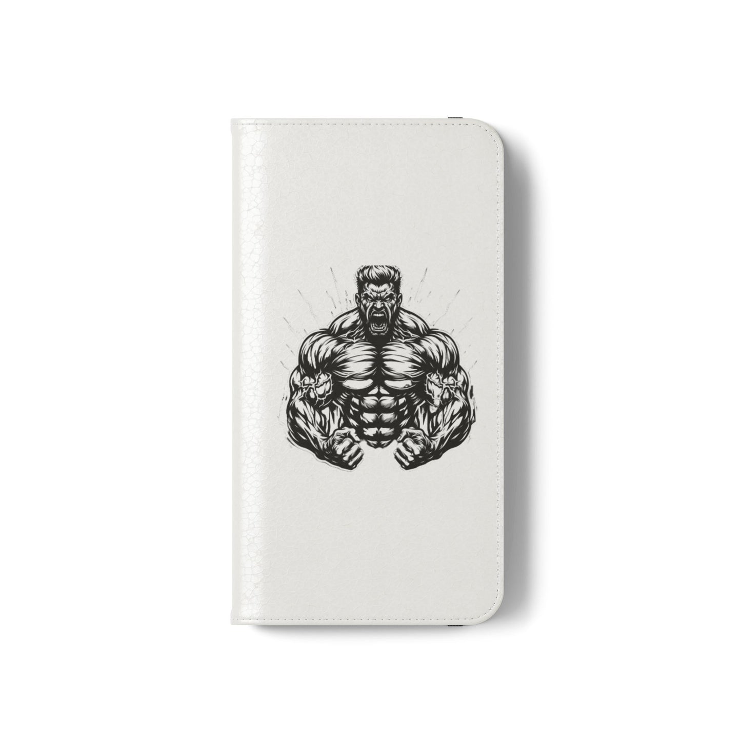 Champion's Motivational Flip Case | Inspirational Quote Phone Accessory for Fitness Enthusiasts