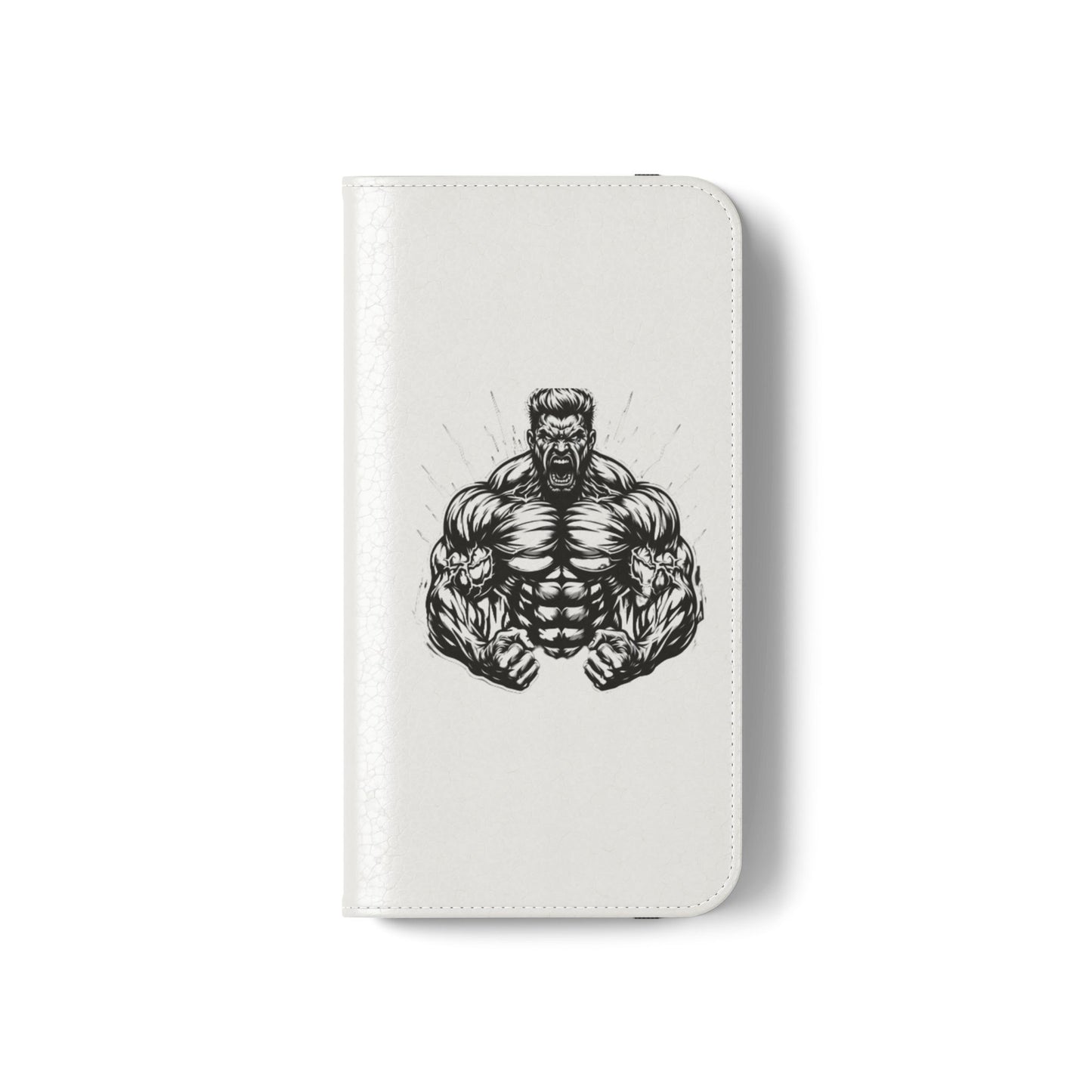 Champion's Motivational Flip Case | Inspirational Quote Phone Accessory for Fitness Enthusiasts