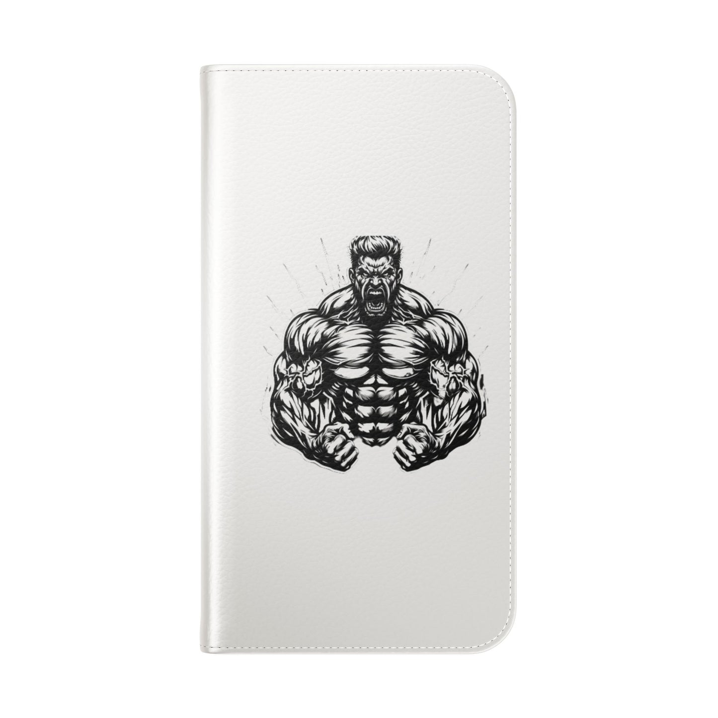 Champion's Motivational Flip Case | Inspirational Quote Phone Accessory for Fitness Enthusiasts