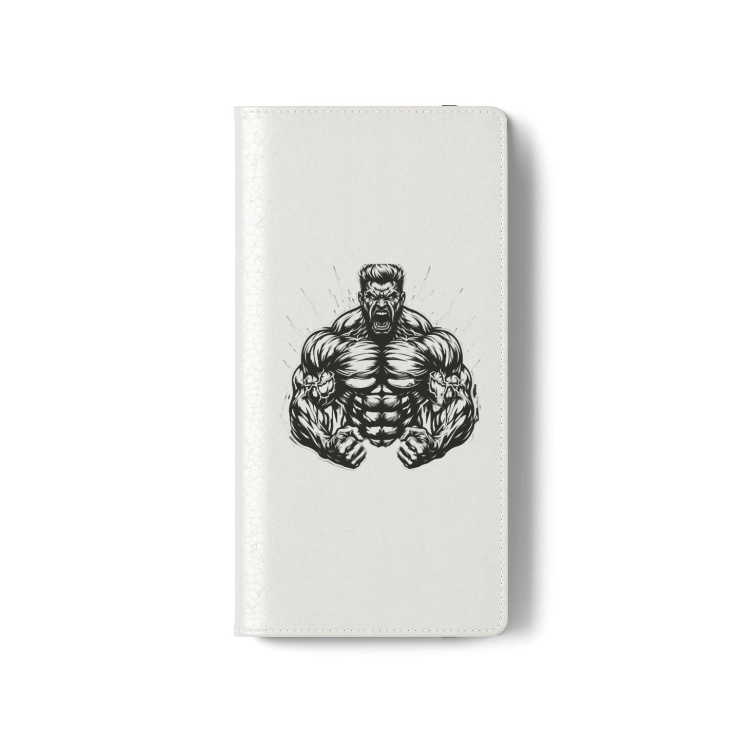 Champion's Motivational Flip Case | Inspirational Quote Phone Accessory for Fitness Enthusiasts