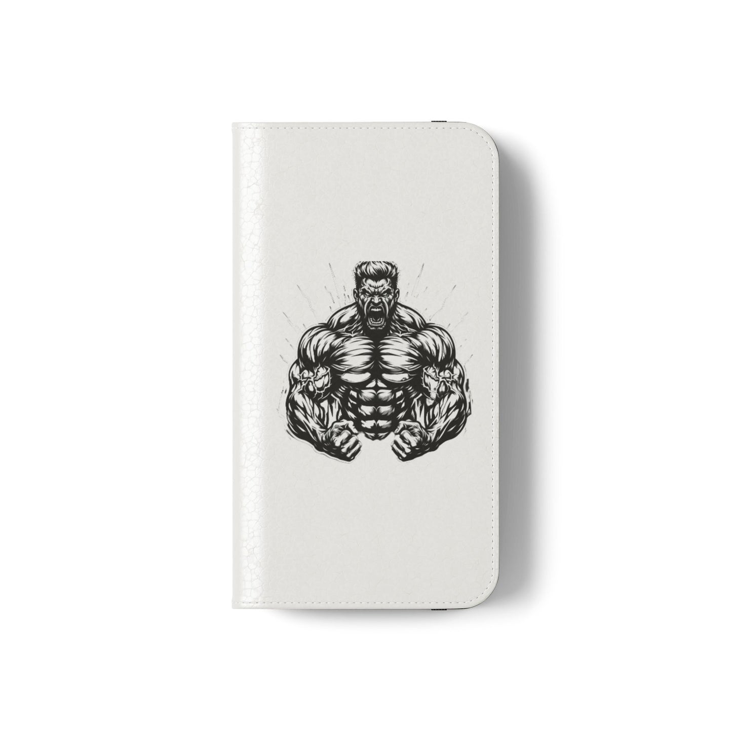 Champion's Motivational Flip Case | Inspirational Quote Phone Accessory for Fitness Enthusiasts