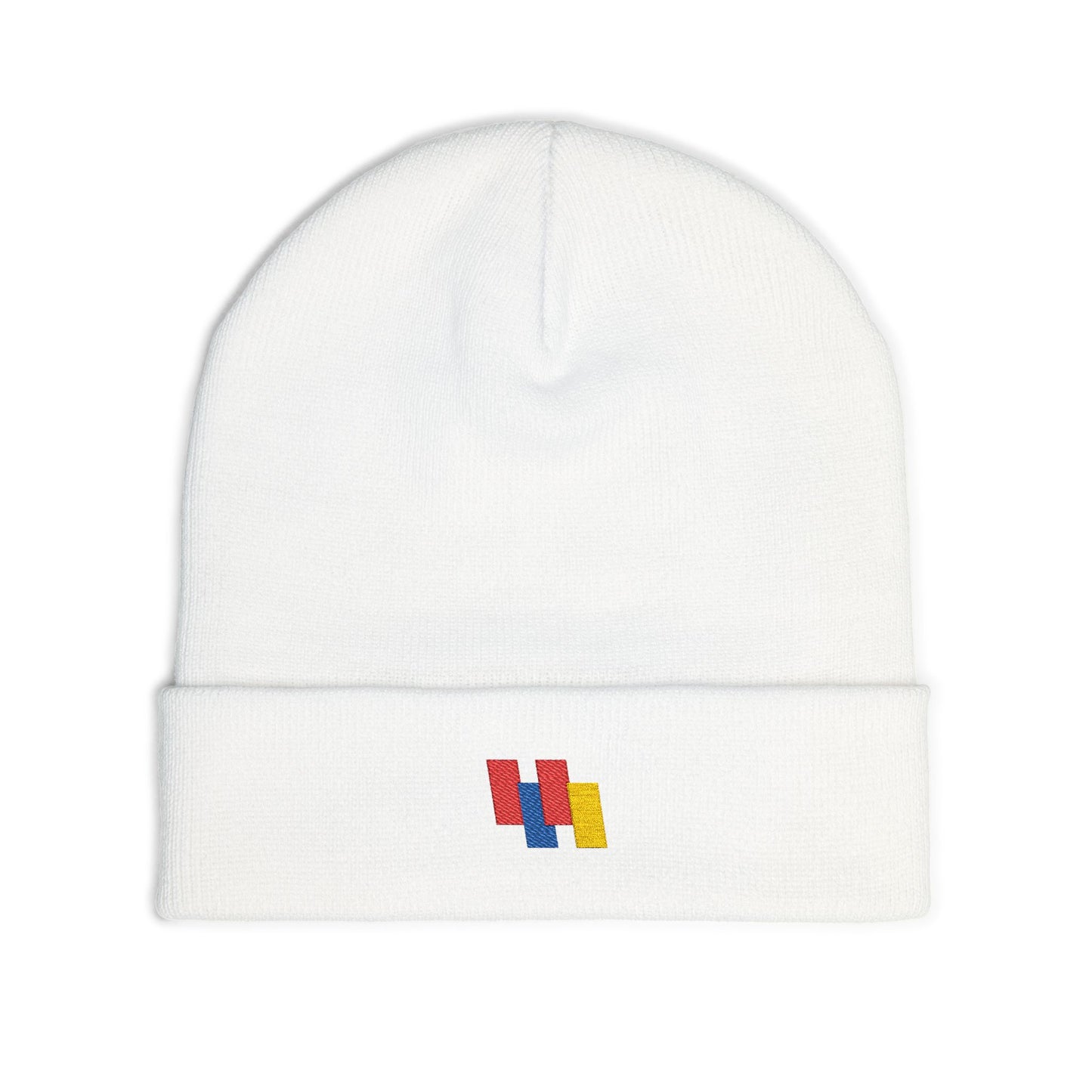 Cozy Knit Beanie - Vibrant Embroidery, Stylish Winter Hat for All, Perfect Outdoor Accessory