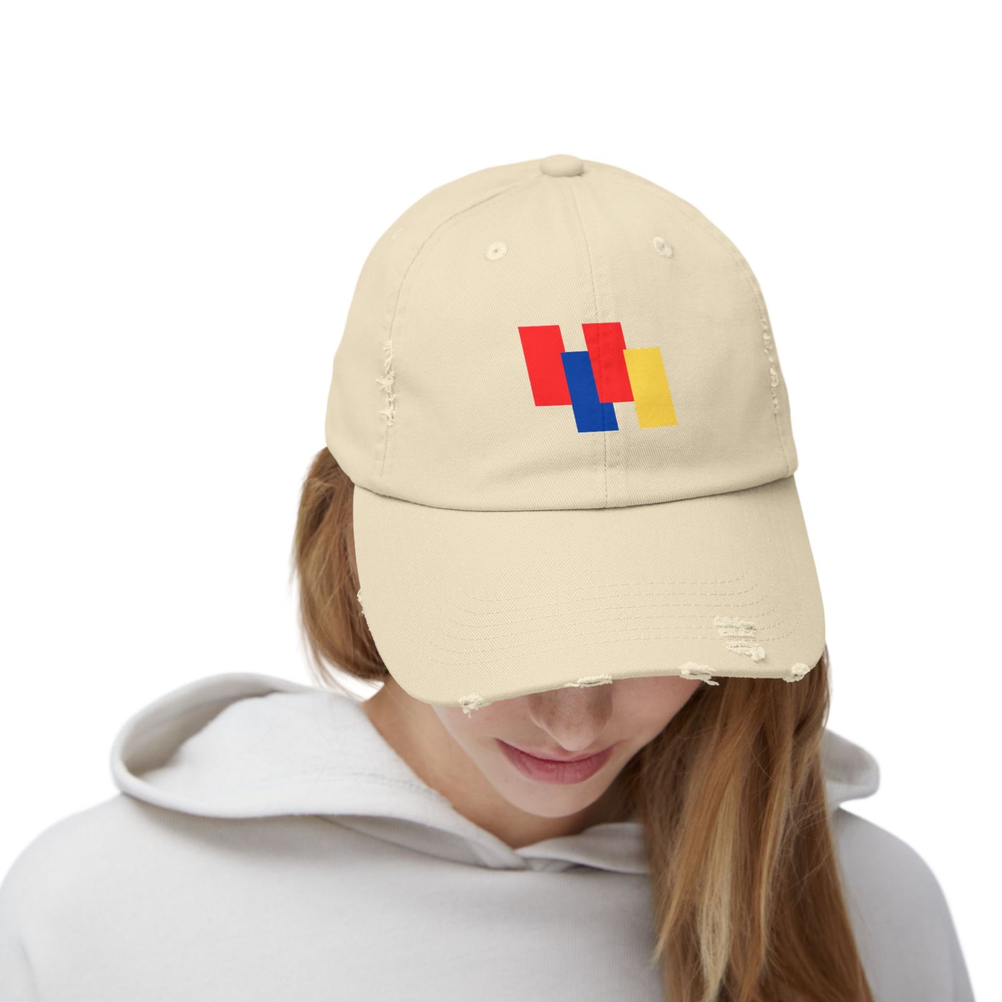 Trendy Unisex Color Block Distressed Cap - Your Go-To Summer Accessory for Casual Style