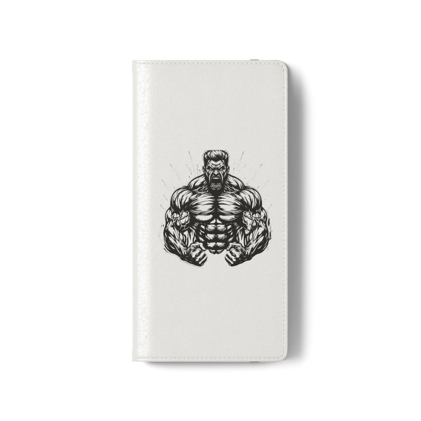 Champion's Motivational Flip Case | Inspirational Quote Phone Accessory for Fitness Enthusiasts