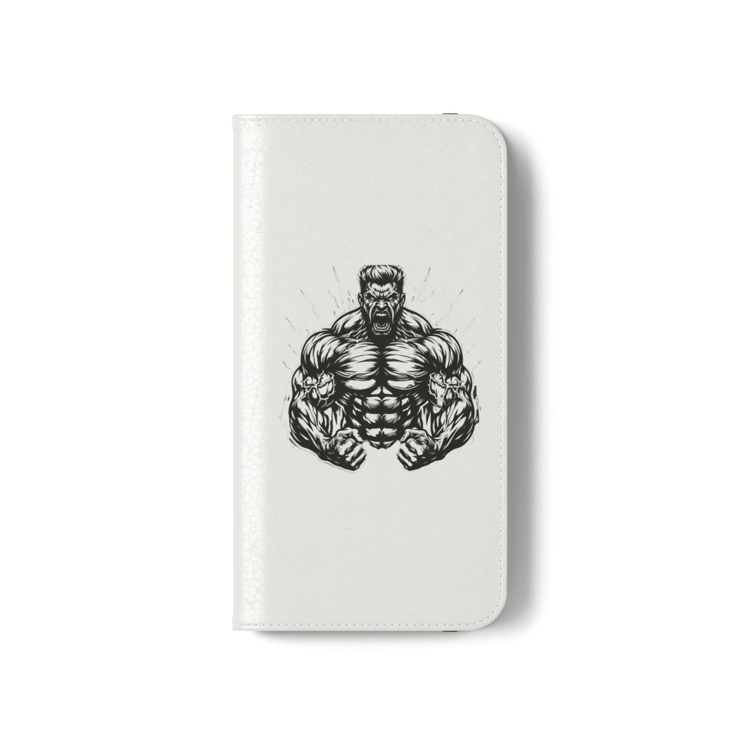 Champion's Motivational Flip Case | Inspirational Quote Phone Accessory for Fitness Enthusiasts