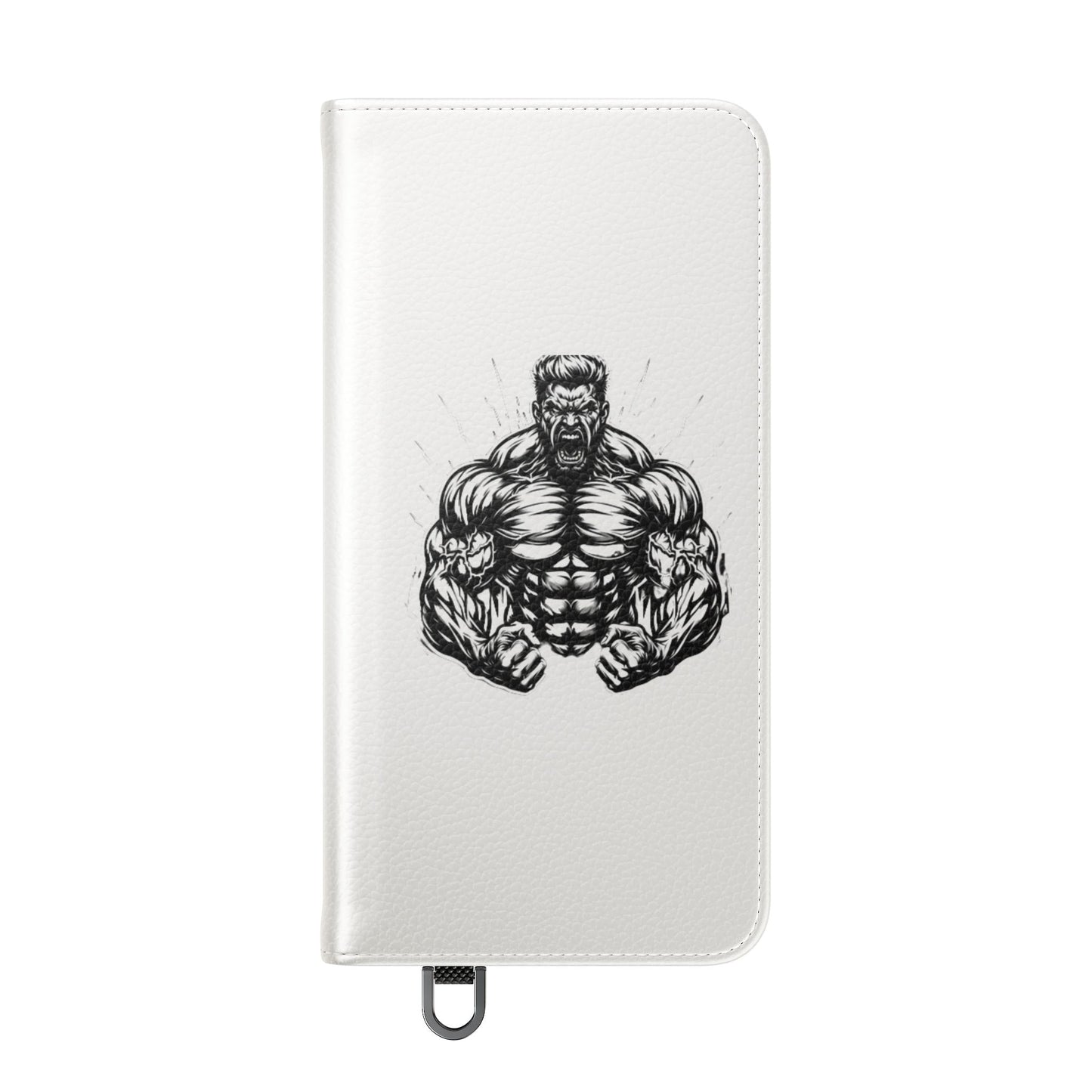 Champion's Motivational Flip Case | Inspirational Quote Phone Accessory for Fitness Enthusiasts