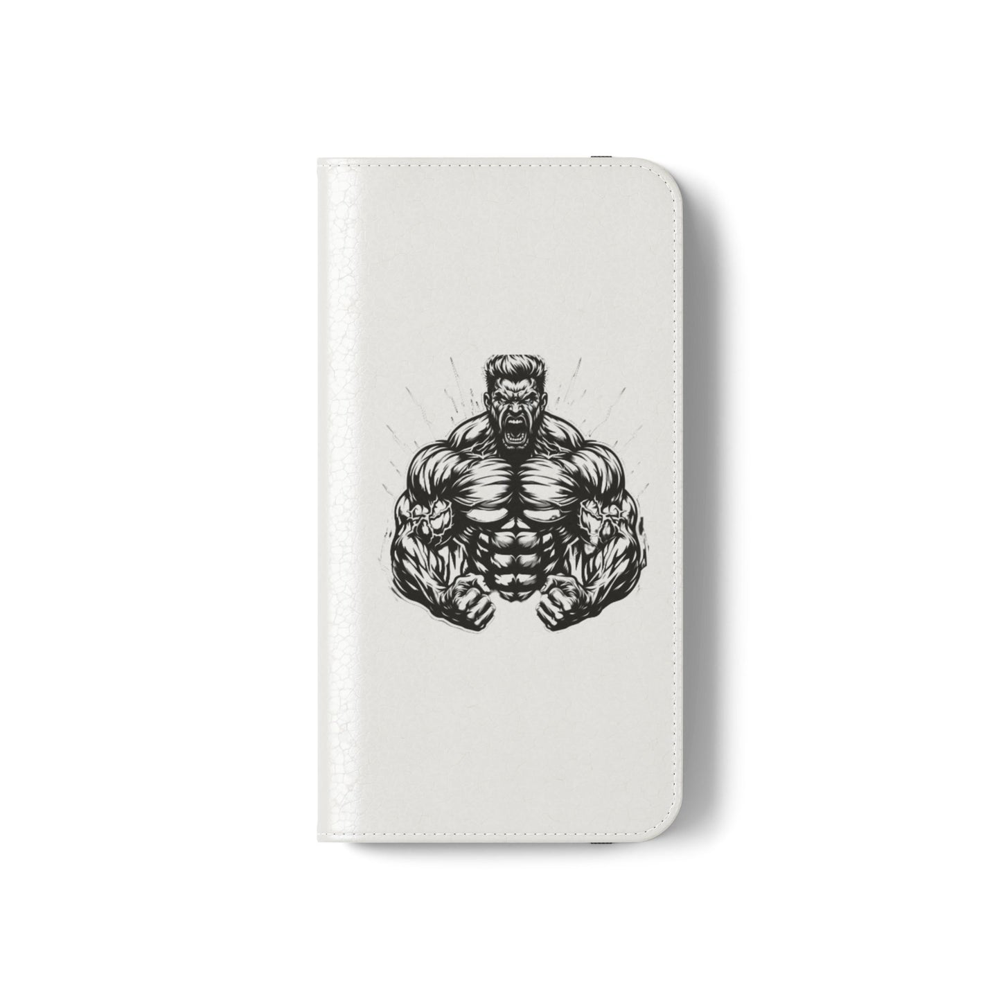Champion's Motivational Flip Case | Inspirational Quote Phone Accessory for Fitness Enthusiasts