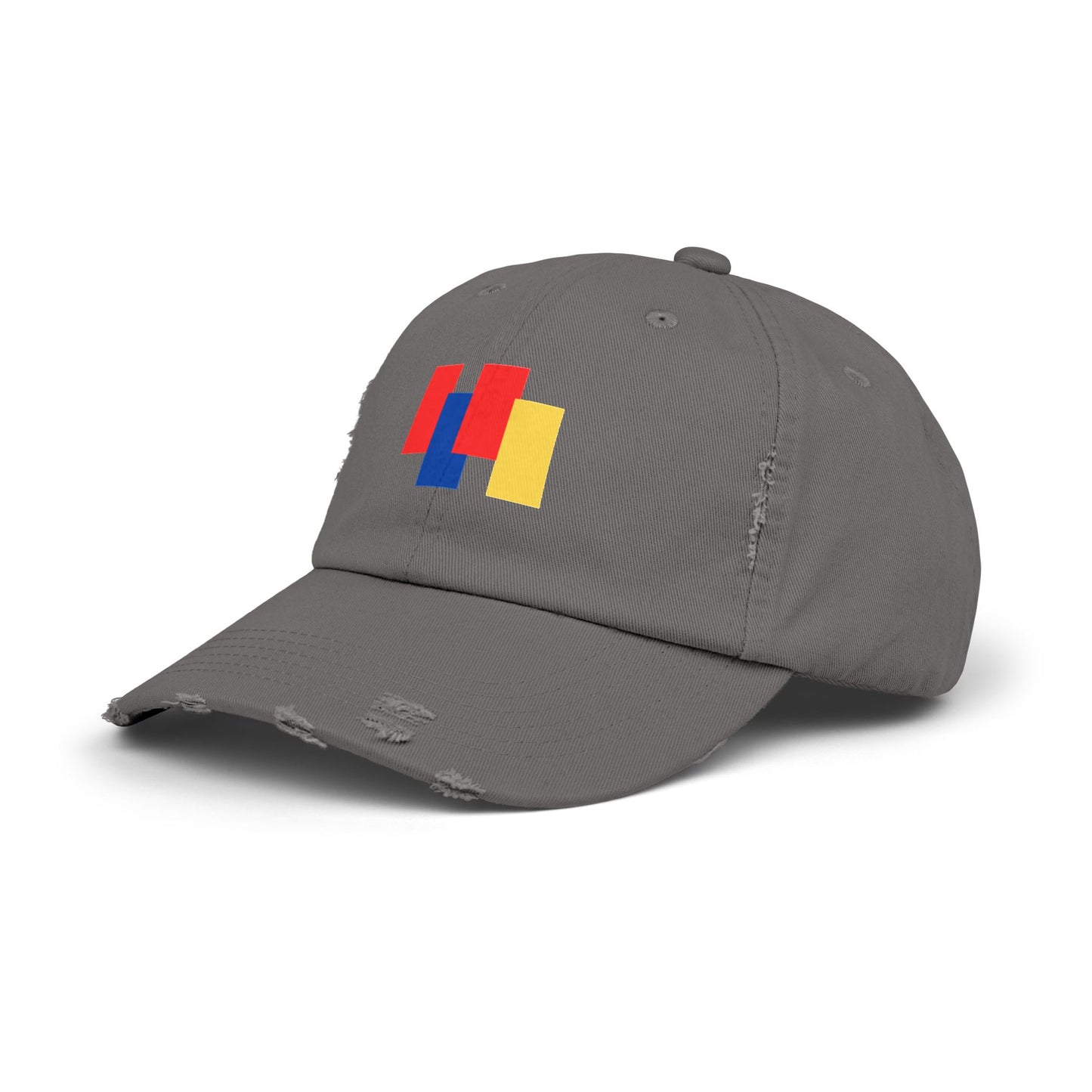 Trendy Unisex Color Block Distressed Cap - Your Go-To Summer Accessory for Casual Style