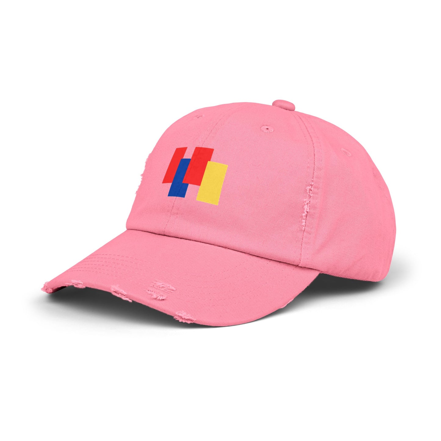 Trendy Unisex Color Block Distressed Cap - Your Go-To Summer Accessory for Casual Style