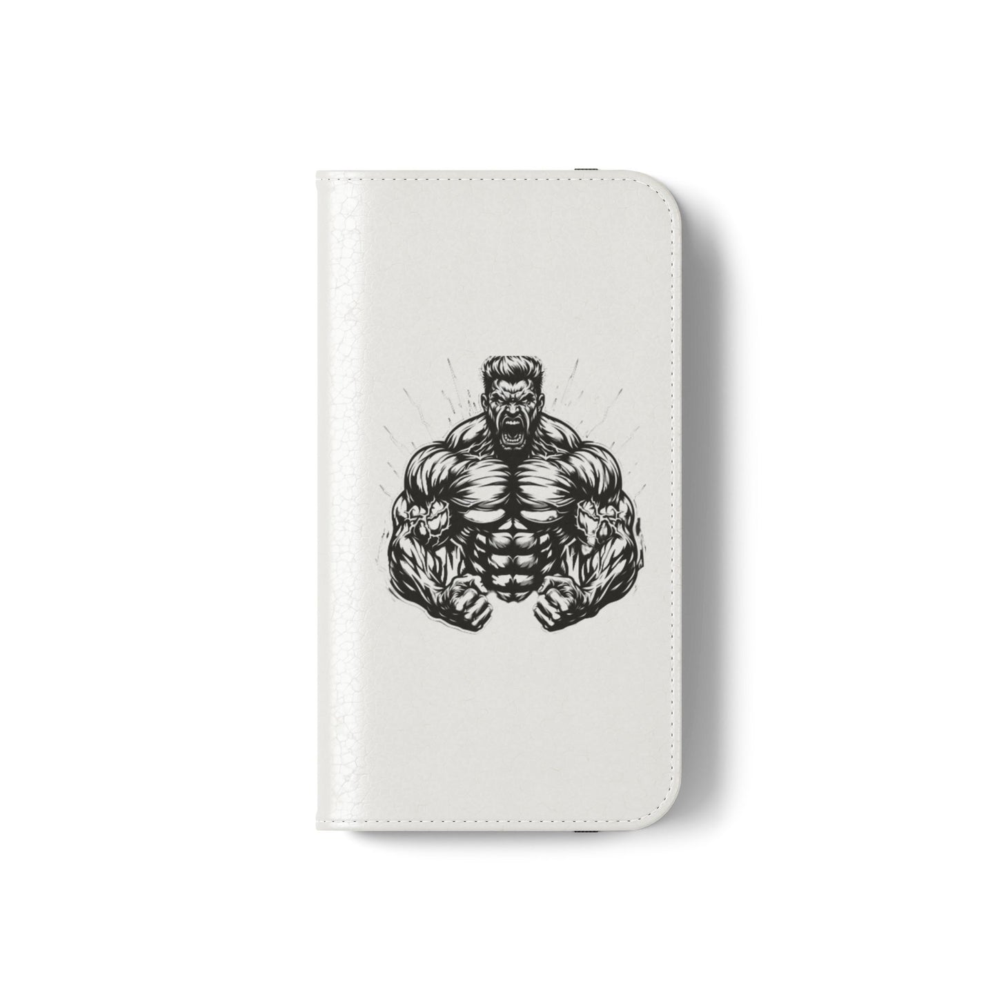 Champion's Motivational Flip Case | Inspirational Quote Phone Accessory for Fitness Enthusiasts