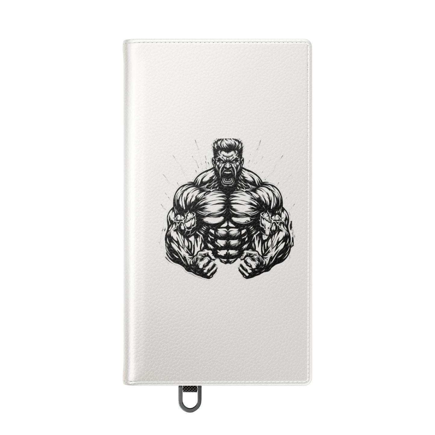 Champion's Motivational Flip Case | Inspirational Quote Phone Accessory for Fitness Enthusiasts