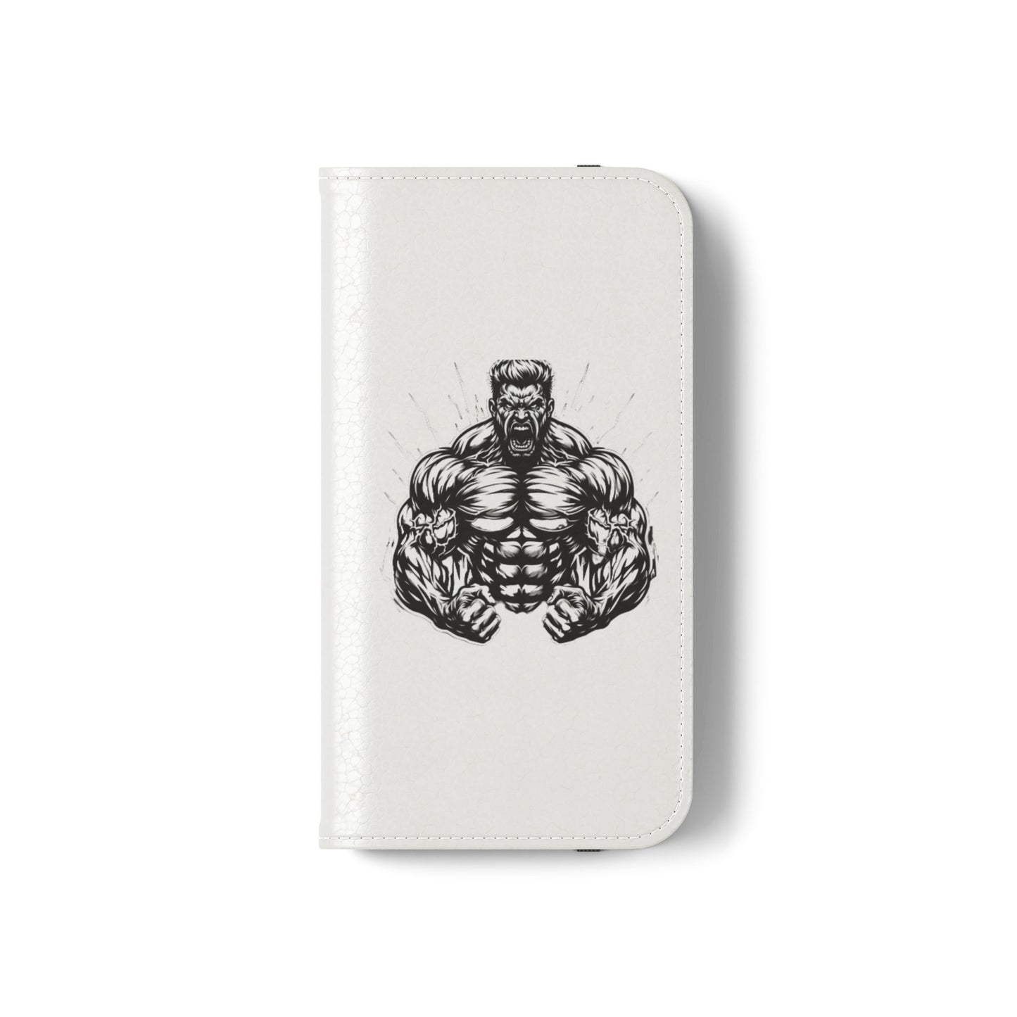 Champion's Motivational Flip Case | Inspirational Quote Phone Accessory for Fitness Enthusiasts