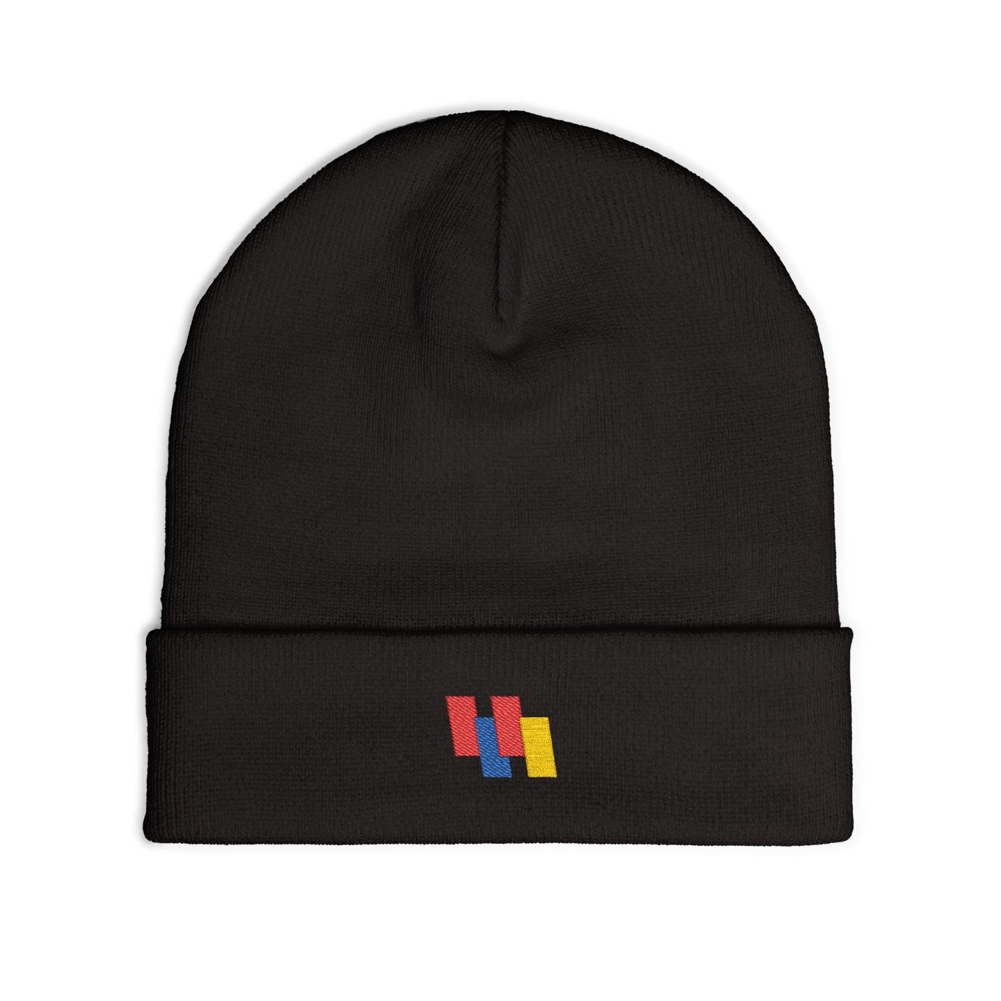 Cozy Knit Beanie - Vibrant Embroidery, Stylish Winter Hat for All, Perfect Outdoor Accessory