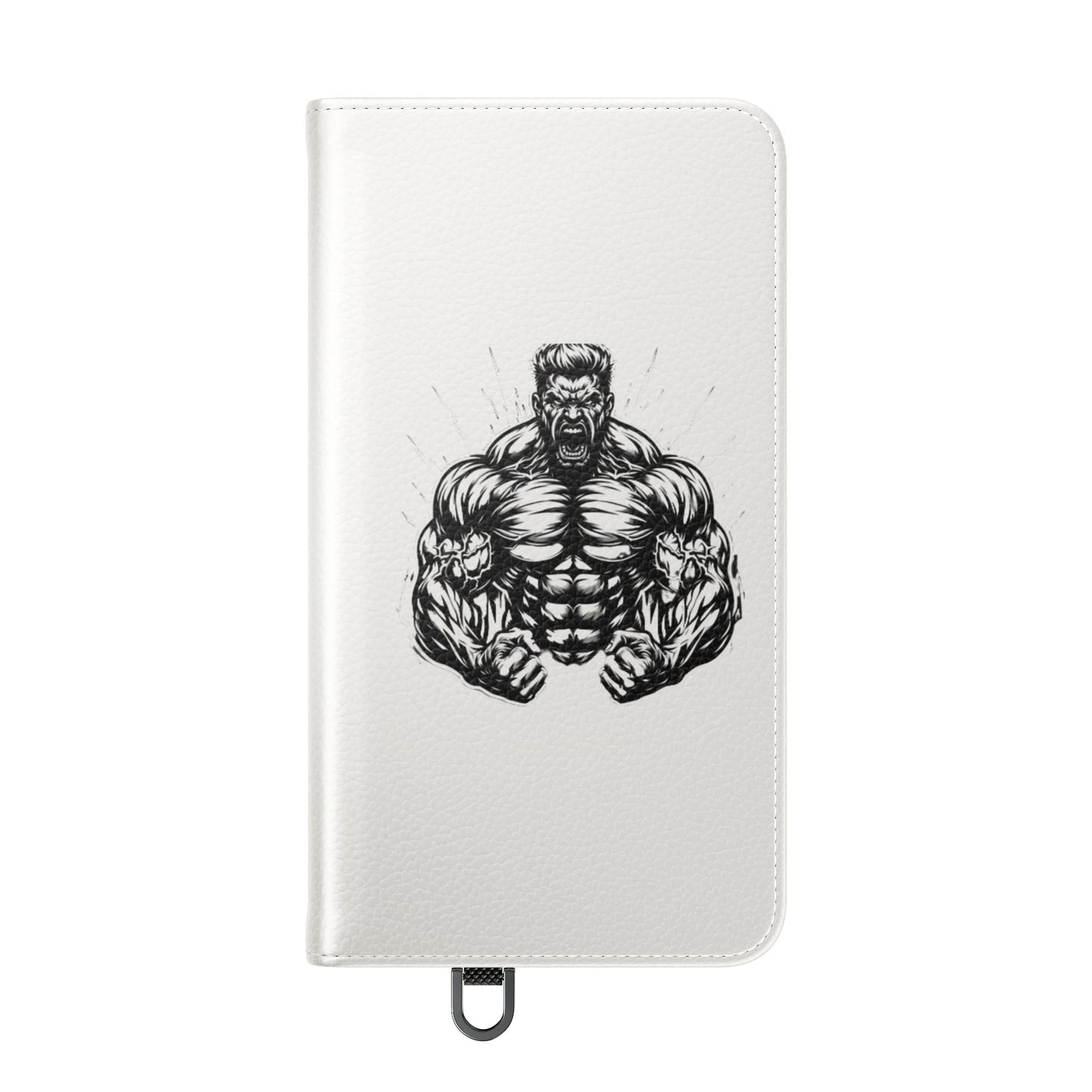 Champion's Motivational Flip Case | Inspirational Quote Phone Accessory for Fitness Enthusiasts