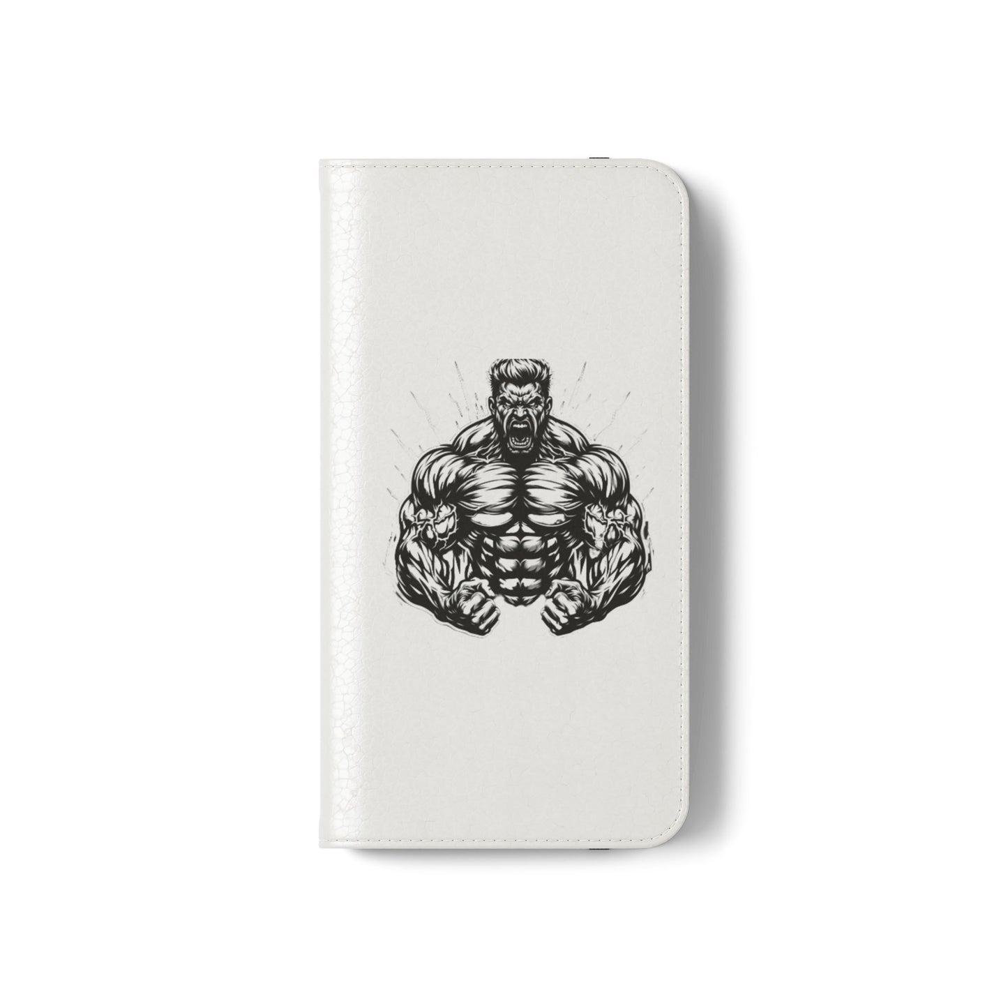 Champion's Motivational Flip Case | Inspirational Quote Phone Accessory for Fitness Enthusiasts
