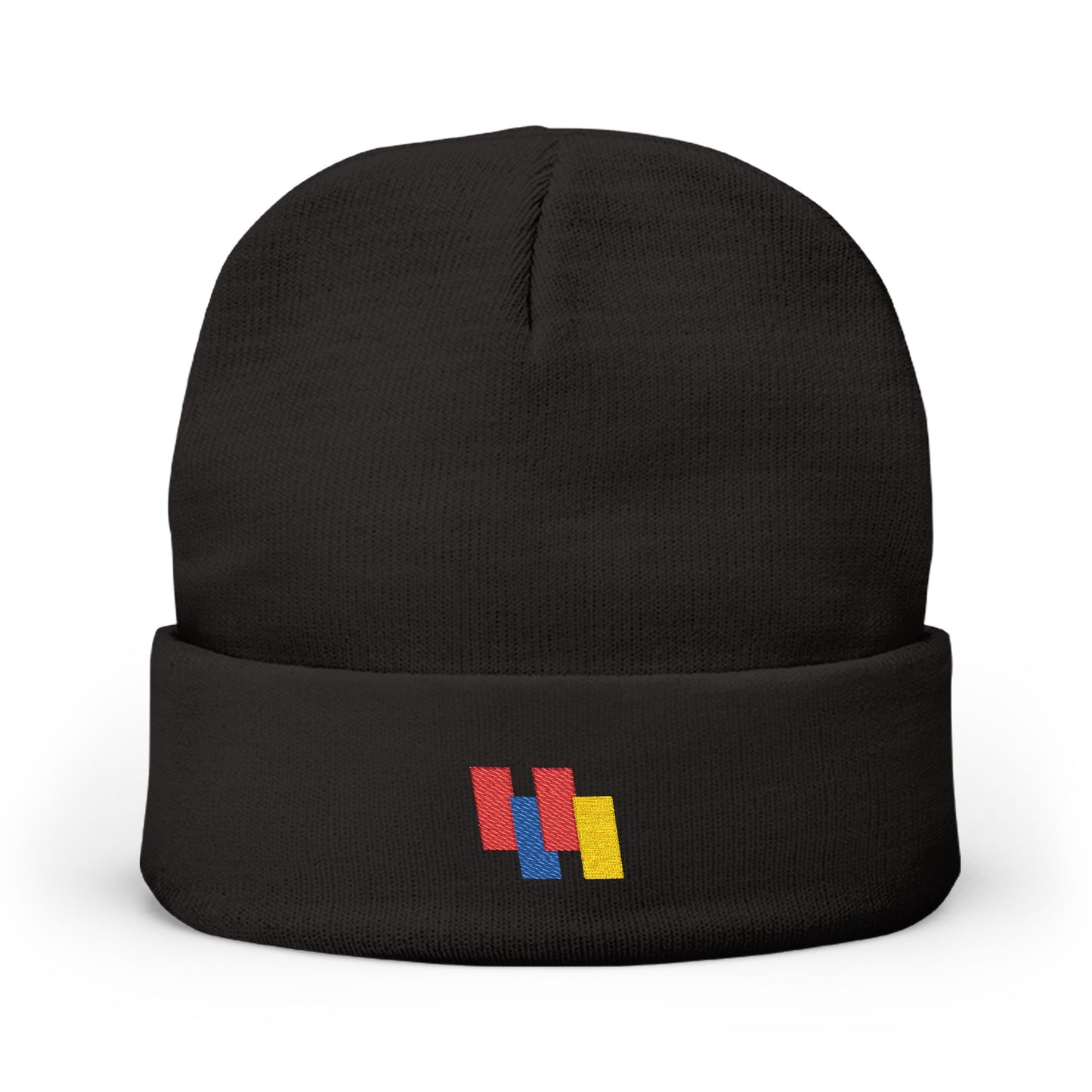Cozy Knit Beanie - Vibrant Embroidery, Stylish Winter Hat for All, Perfect Outdoor Accessory