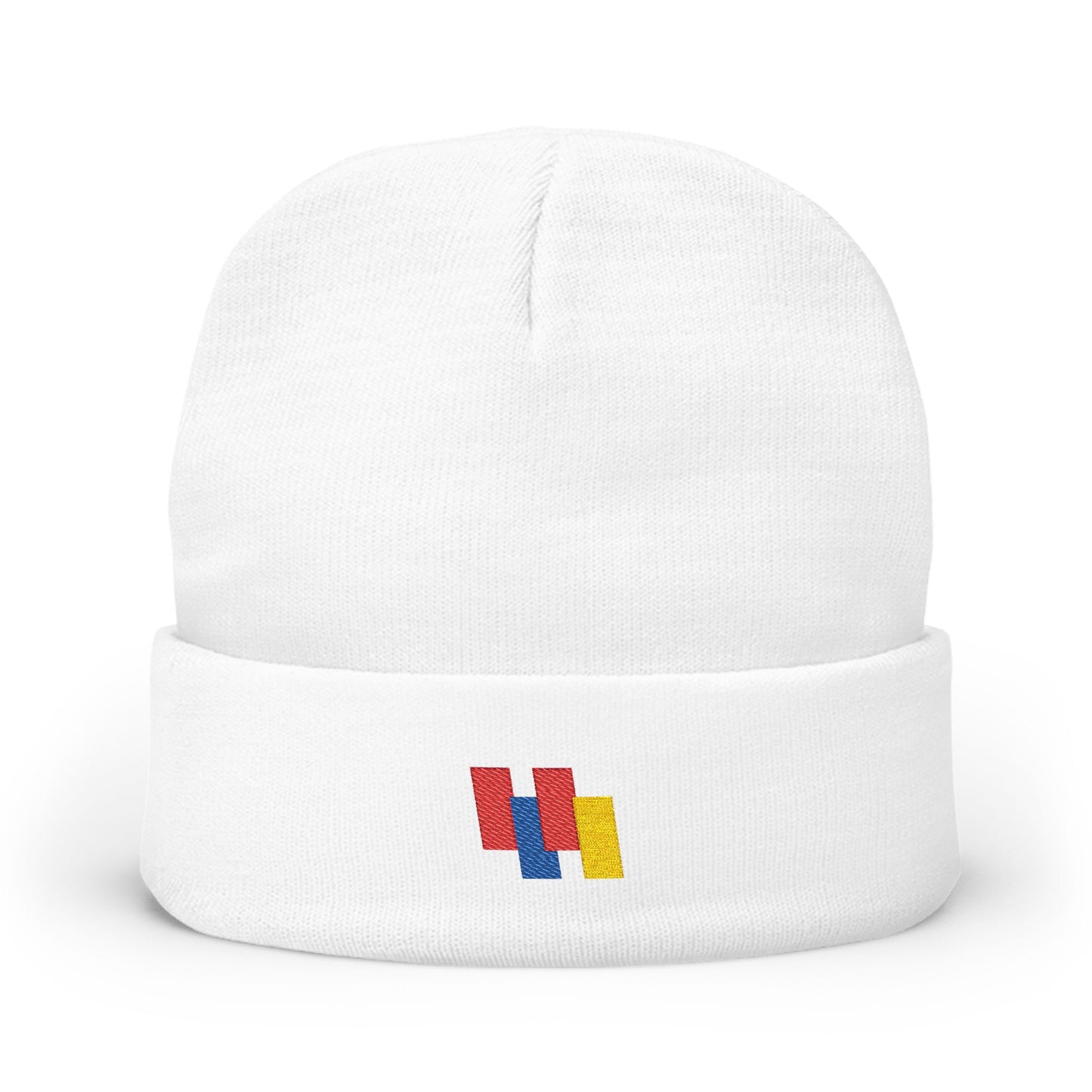 Cozy Knit Beanie - Vibrant Embroidery, Stylish Winter Hat for All, Perfect Outdoor Accessory