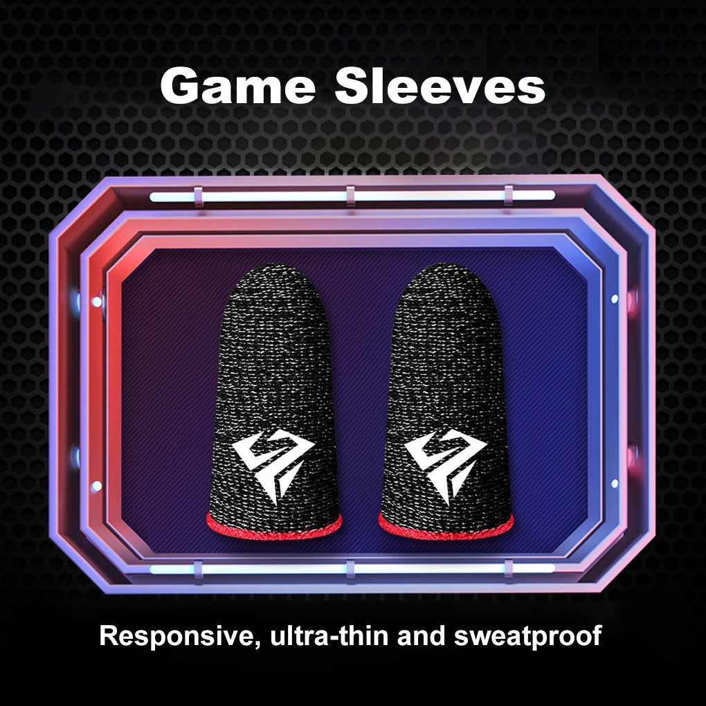 GamerPro Fingertip Gloves - Sweatproof, Anti-Slip Touch Screen Sleeves for Mobile Gaming (10pcs)