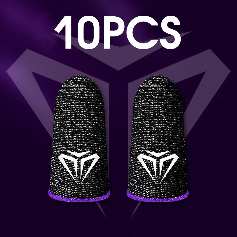 GamerPro Fingertip Gloves - Sweatproof, Anti-Slip Touch Screen Sleeves for Mobile Gaming (10pcs)