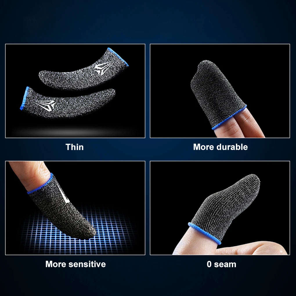 GamerPro Fingertip Gloves - Sweatproof, Anti-Slip Touch Screen Sleeves for Mobile Gaming (10pcs)