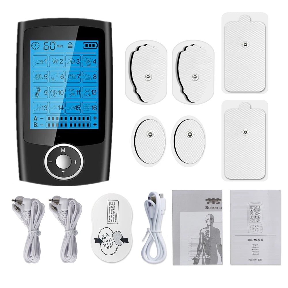 Electric Tens Relax Muscle Stimulator - 16 Modes for Ultimate Relaxation - FitUp