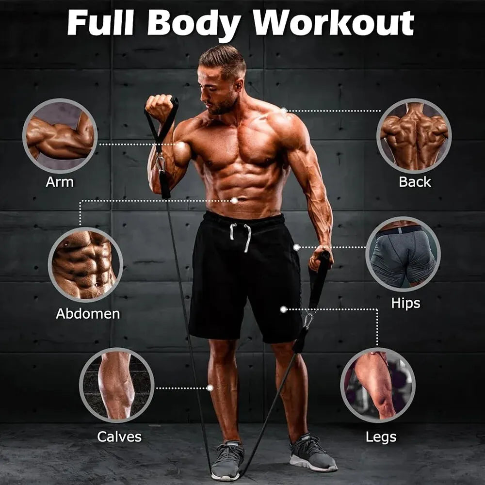 OB Resistance Tension Pull Rope Bands Set