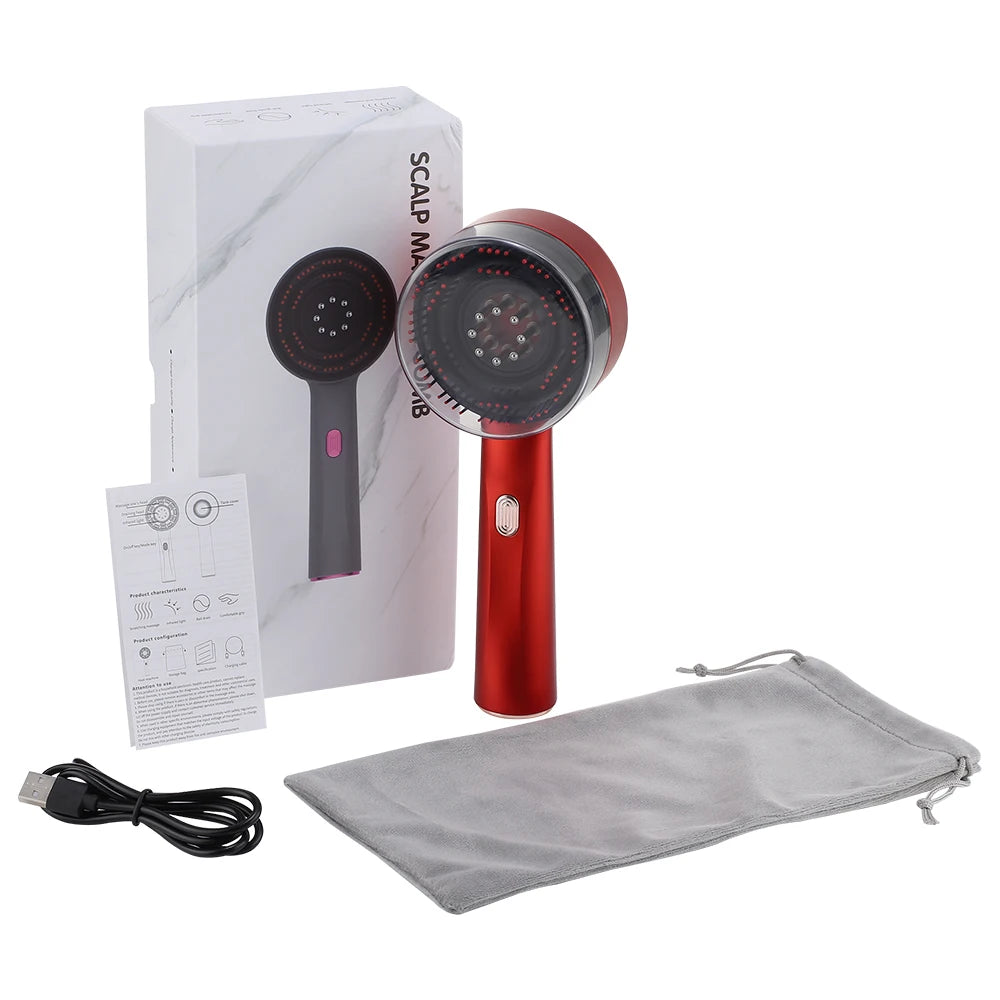 Revitalize Your Scalp: Top-Rated Red Light Vibration Massage Comb for Hair Growth & Nourishment