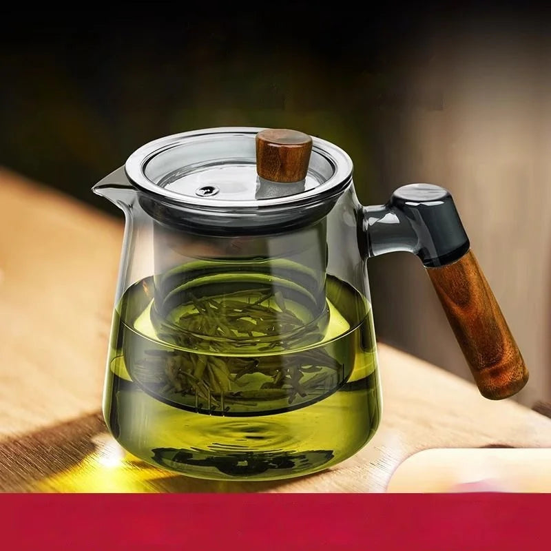 Glass Teapot Set | Stylish Design | Family Size - KitchenJoy