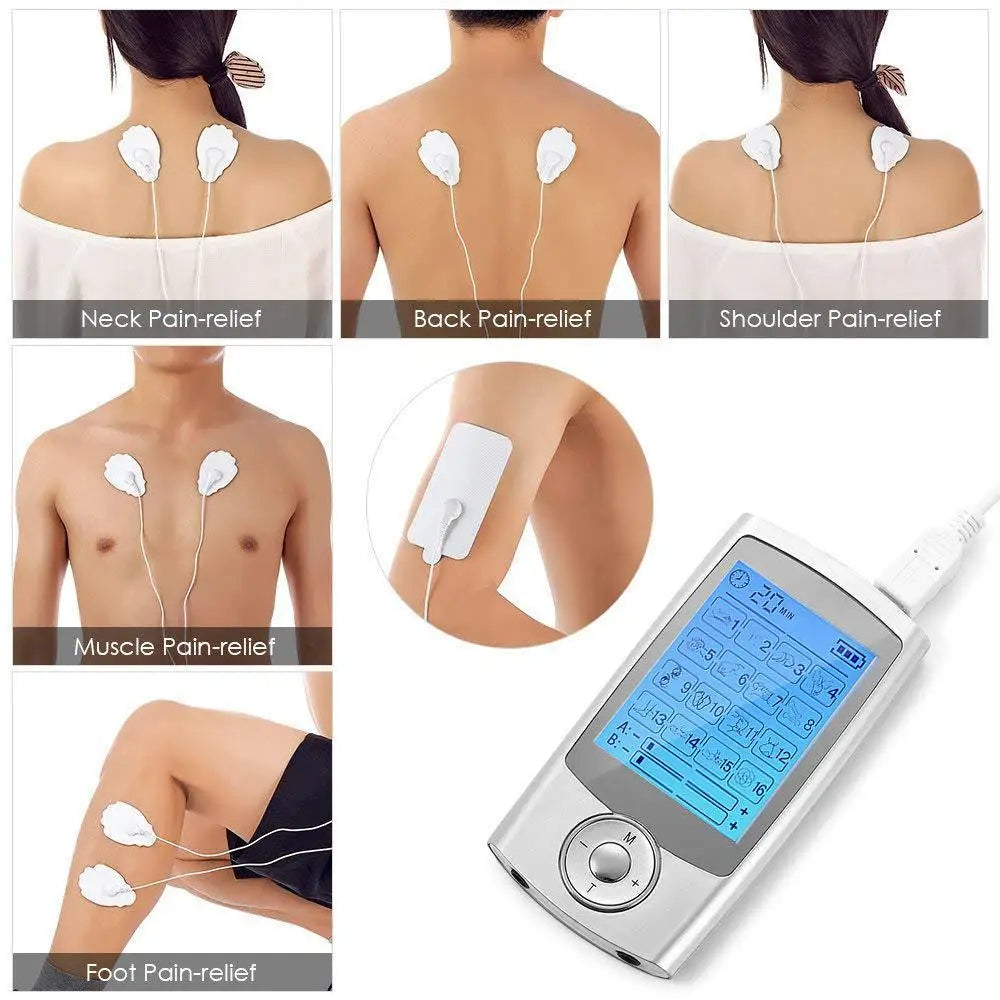 Electric Tens Relax Muscle Stimulator - 16 Modes for Ultimate Relaxation - FitUp