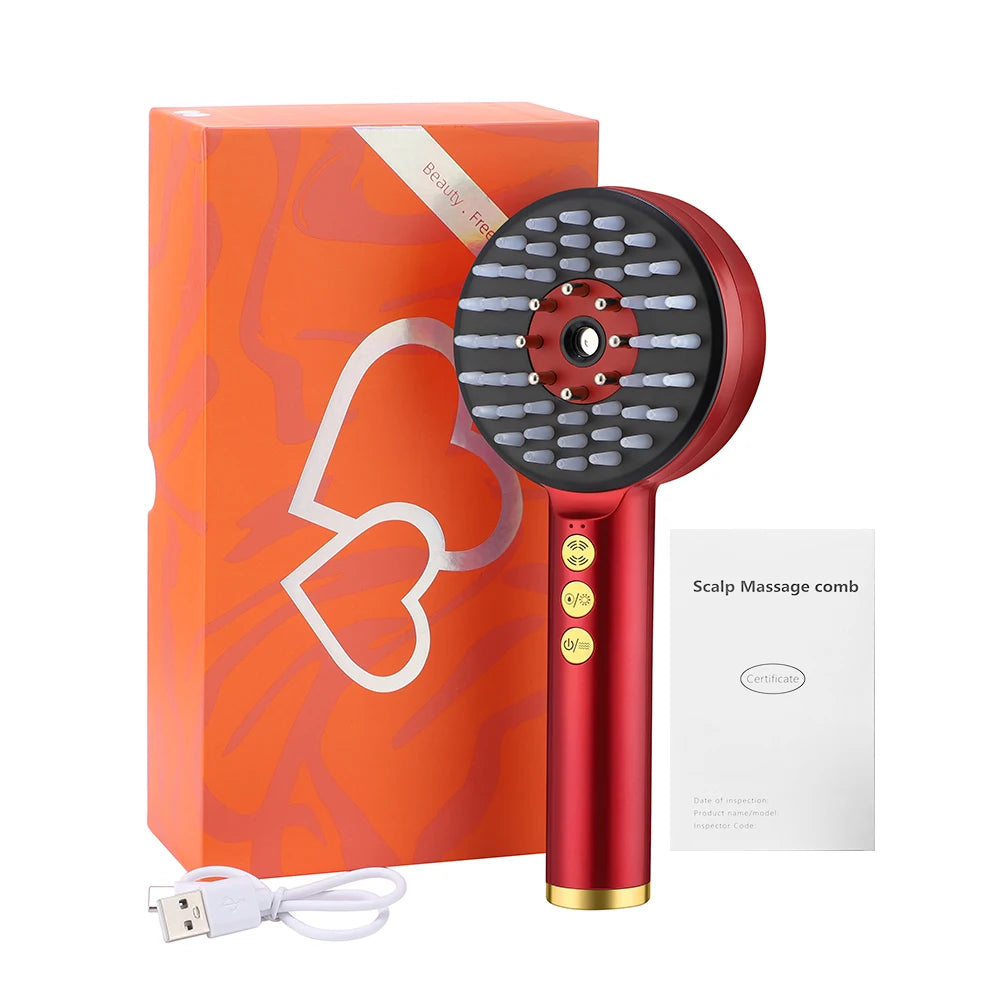 Revitalize Your Scalp: Top-Rated Red Light Vibration Massage Comb for Hair Growth & Nourishment