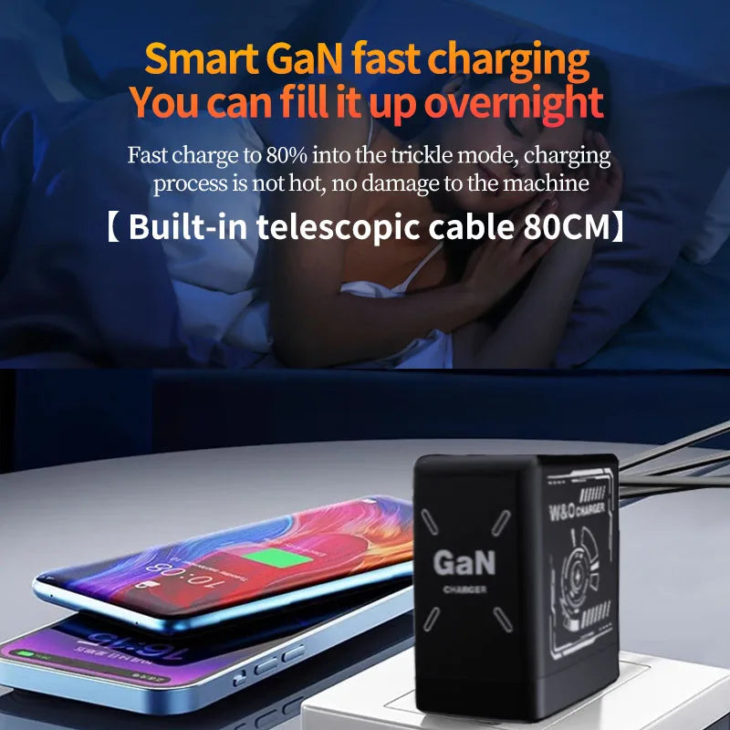 20W GaN Fast Charging Cable - USB-C to Lightning - Liquid Silicone Cable