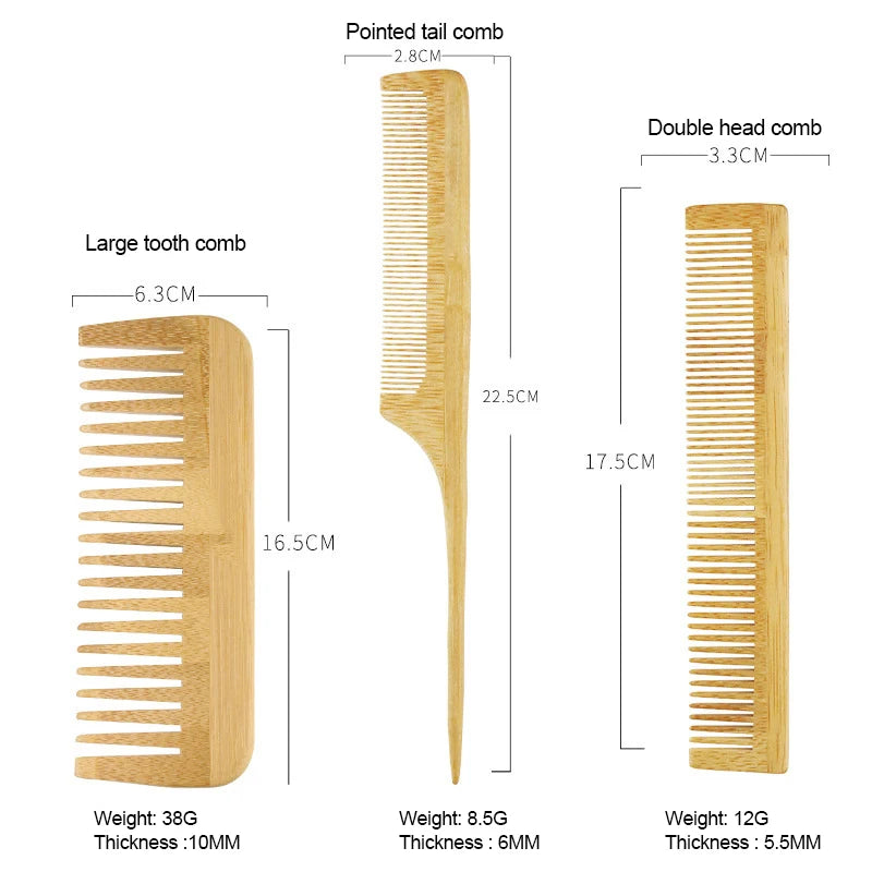 Bamboo Wooden Hair Brush | Scalp Massager for Hair Growth - BeautyBrush