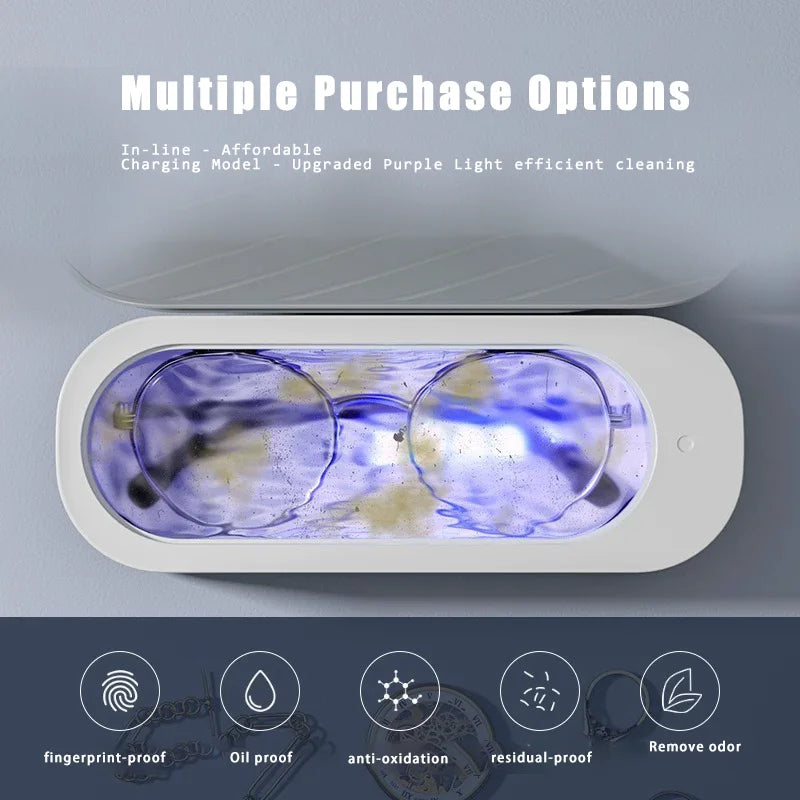 Xiaomi MIJIA Ultrasonic Cleaning Machine - Efficient Cleaner for Jewelry, Glasses, and More
