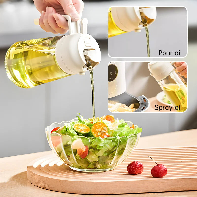 2in1 500ml Plastic Spray Oil Sprayer Bottle