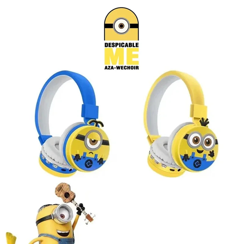 Minions Wireless Bluetooth Earphones - Premium Stereo Sound & Fun Cartoon Design