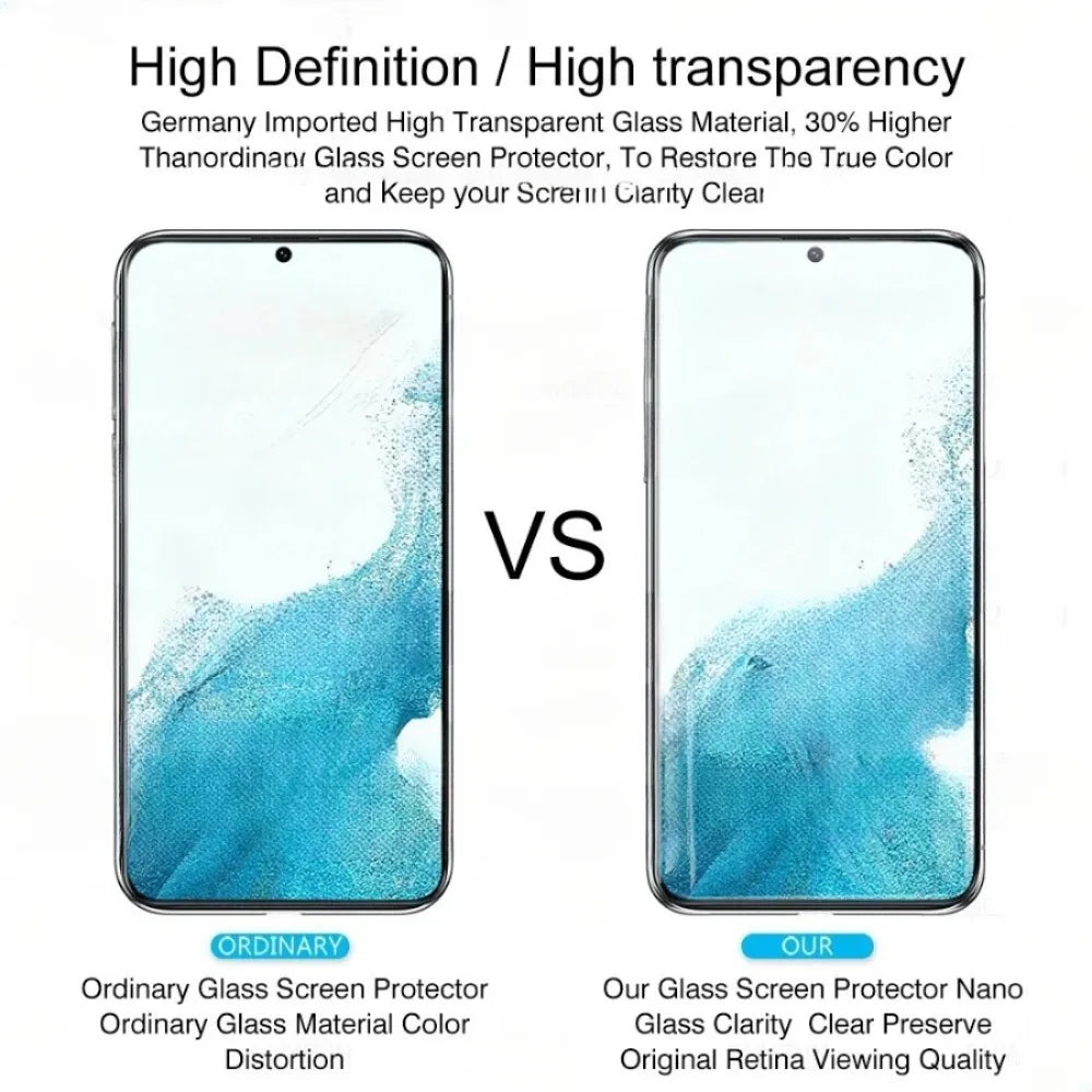 Samsung Galaxy Screen Protector 4PCS - S24 S22 S21 S20 FE Plus Tempered Glass Full Cover