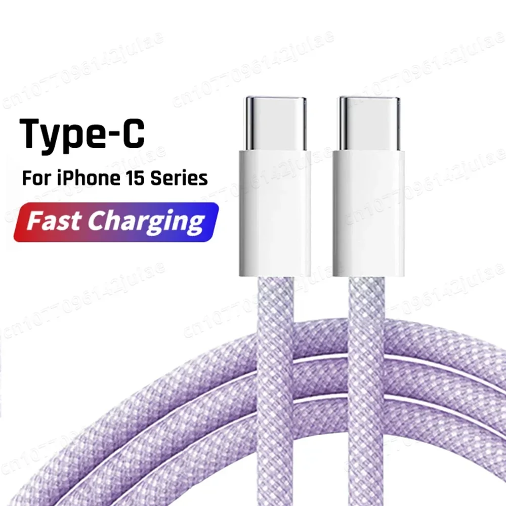 Original PD 60W Fast Charger - 6A USB-C Cable for iPhone 15/16 Pro MAX & Samsung S24 - Quick Charge Power