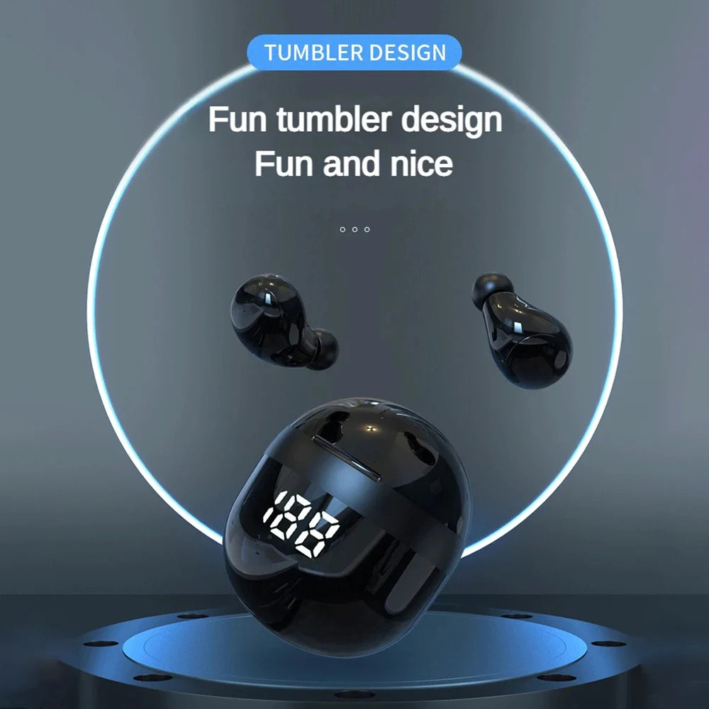 Wireless Bluetooth 5.3 Mini Headphones - Noise-Cancelling, Bass-Boosted Comfort for Sleep