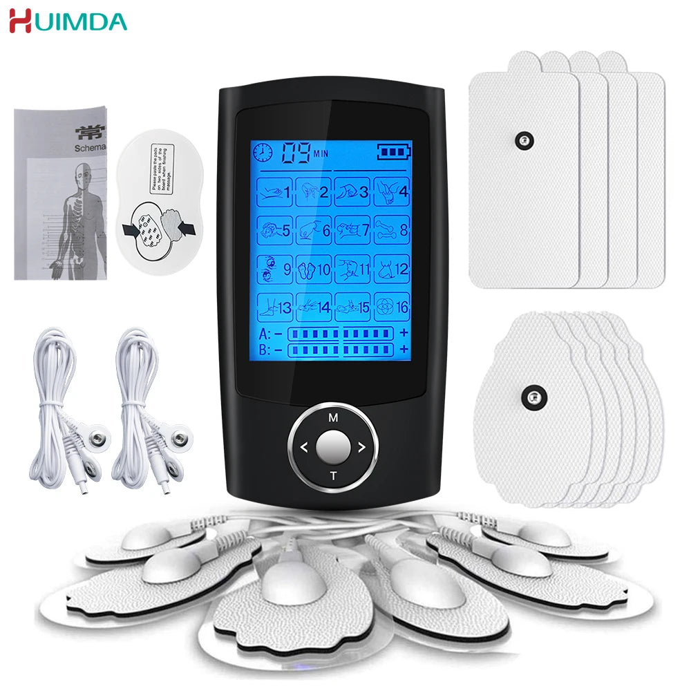 Electric Tens Relax Muscle Stimulator - 16 Modes for Ultimate Relaxation - FitUp