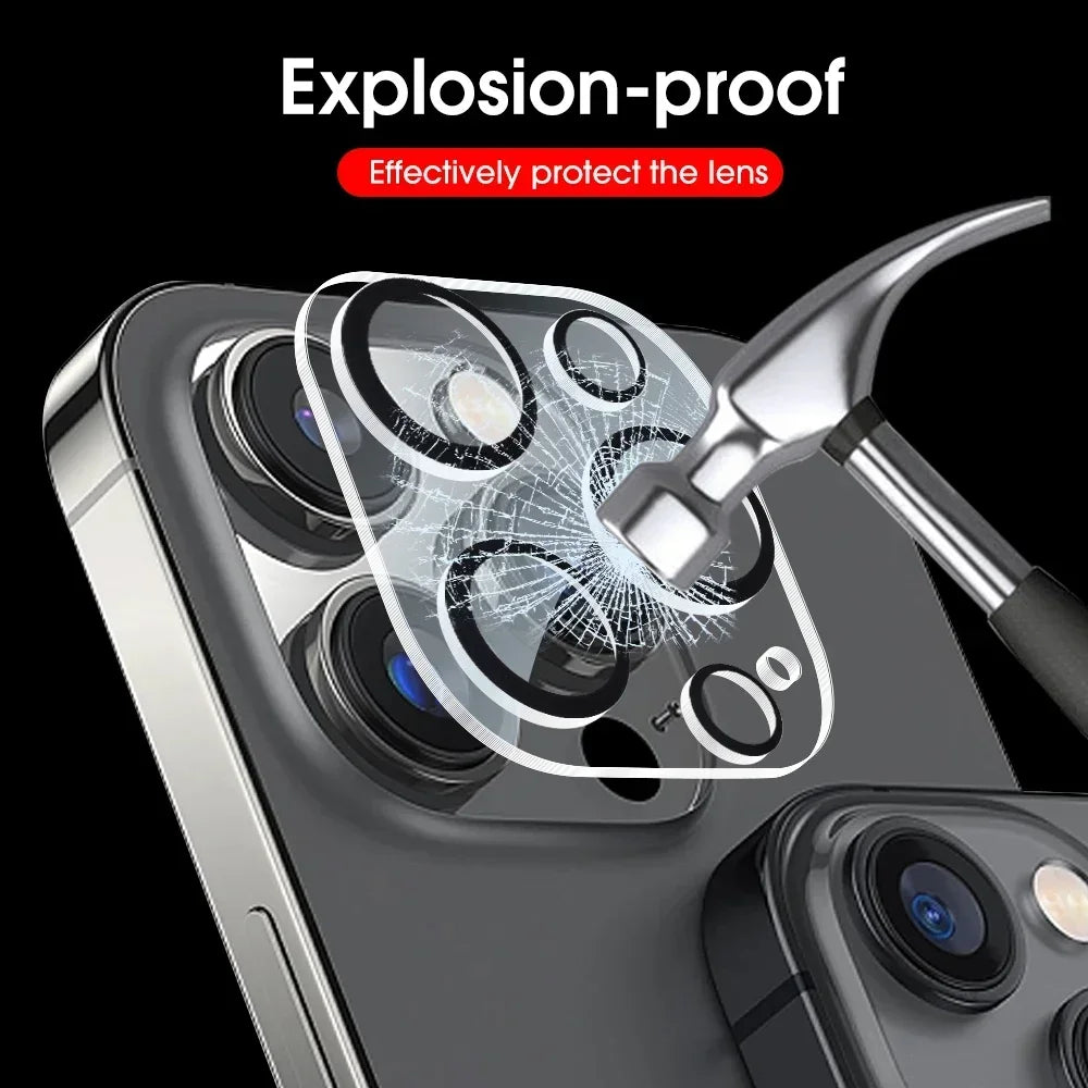 iPhone 13/14/15/16 Pro Max HD Back Camera Tempered Glass - Anti-Scratch Protection, 4PCS