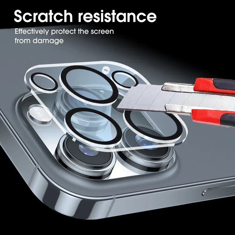 iPhone 13/14/15/16 Pro Max HD Back Camera Tempered Glass - Anti-Scratch Protection, 4PCS