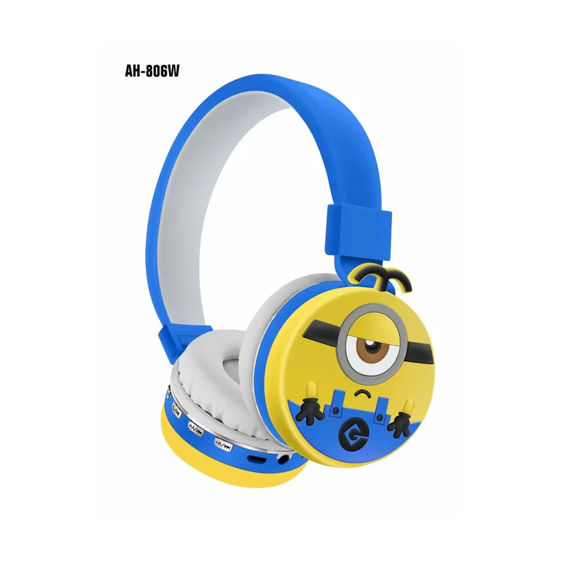 Minions Wireless Bluetooth Earphones - Premium Stereo Sound & Fun Cartoon Design
